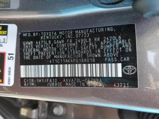 2023 TOYOTA CAMRY LE 4T1C11AK4PU188018