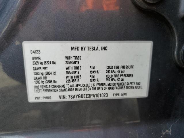 2023 TESLA MODEL Y - 7SAYGDEE3PA101023