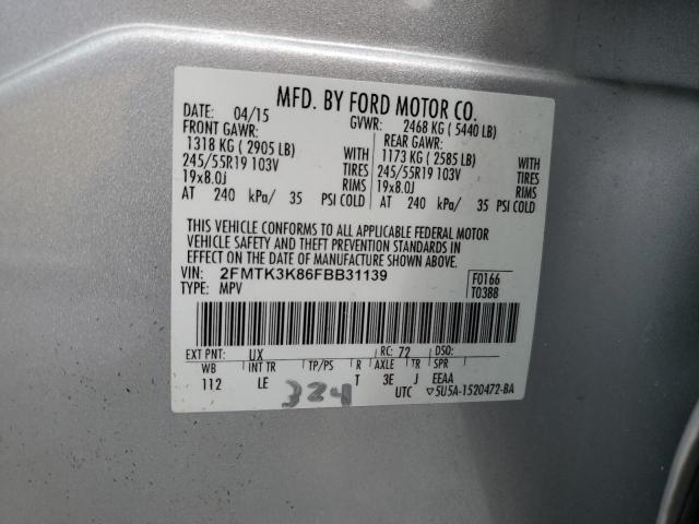 2015 FORD EDGE TITAN 2FMTK3K86FBB31139