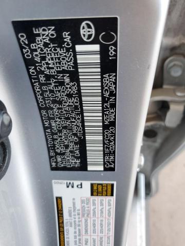 2020 TOYOTA COROLLA SE JTDS4RCE1LJ051983