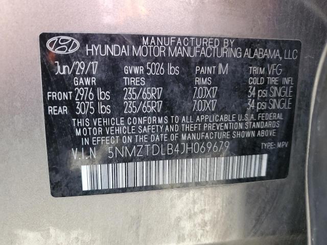2018 HYUNDAI SANTA FE SPORT 5NMZTDLB4JH069679