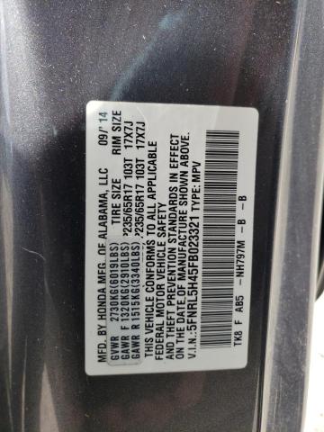 2015 HONDA ODYSSEY EX 5FNRL5H45FB023321