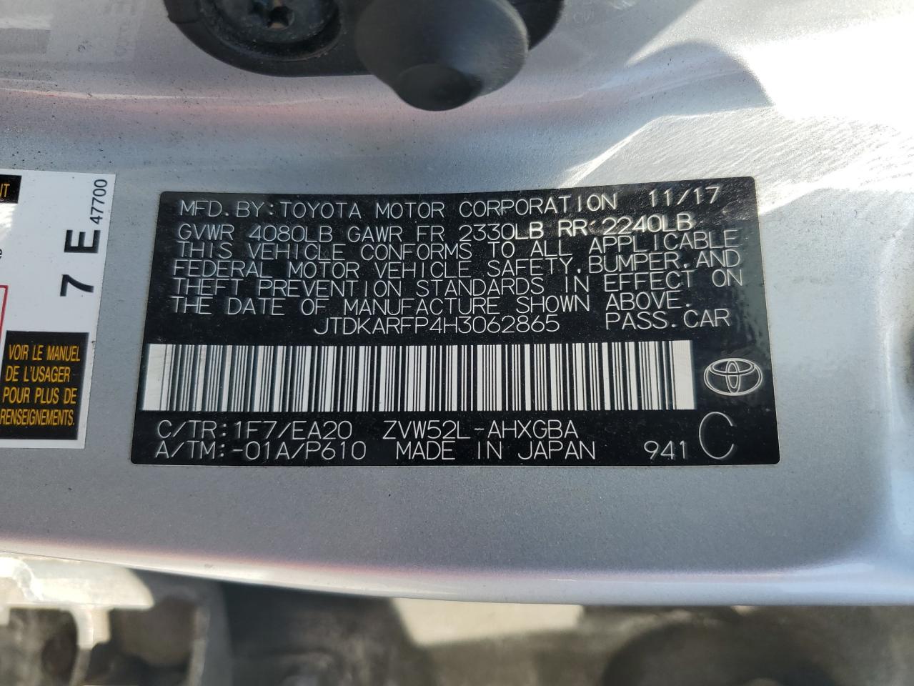 TOYOTA PRIUS PRIME PRIUS PRIM