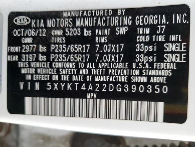 2013 KIA SORENTO LX - 5XYKT4A22DG390350