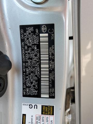 2020 TOYOTA PRIUS PRIME LE JTDKARFP7L3158613