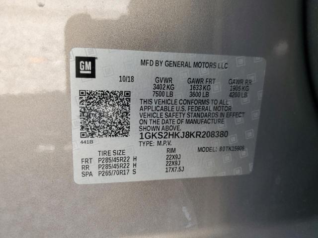 2019 GMC YUKON XL D 1GKS2HKJ8KR208380