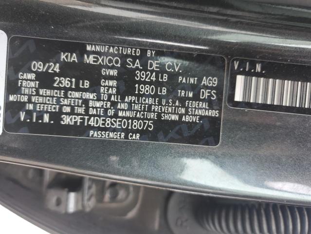 2025 KIA K4 LX 3KPFT4DE8SE018075