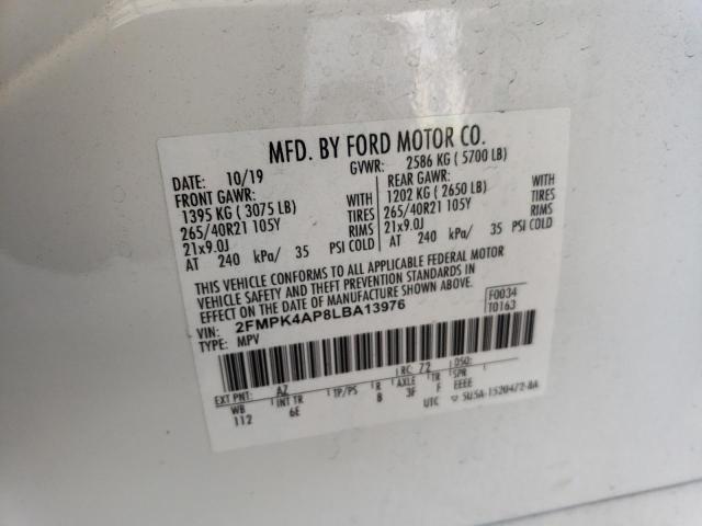 2020 FORD EDGE ST 2FMPK4AP8LBA13976
