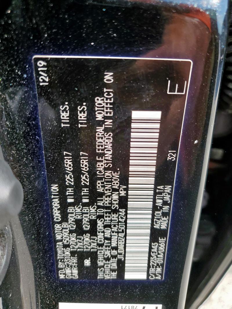 2020 LEXUS NX 300 JTJDARBZ4L5014244
