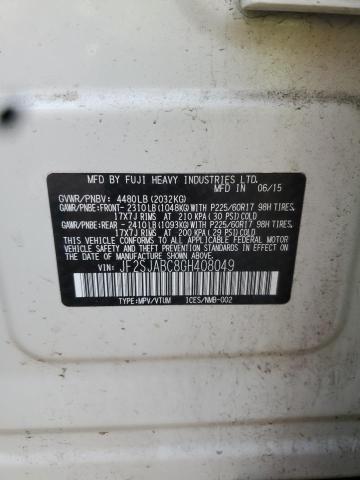 2016 SUBARU FORESTER 2 JF2SJABC8GH408049