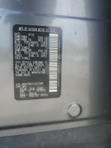 2020 NISSAN ARMADA SV JN8AY2NC1LX517366