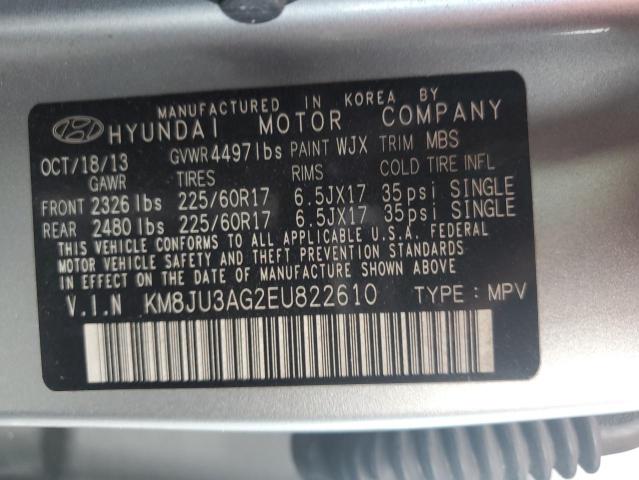 2014 HYUNDAI TUCSON GLS - KM8JU3AG2EU822610