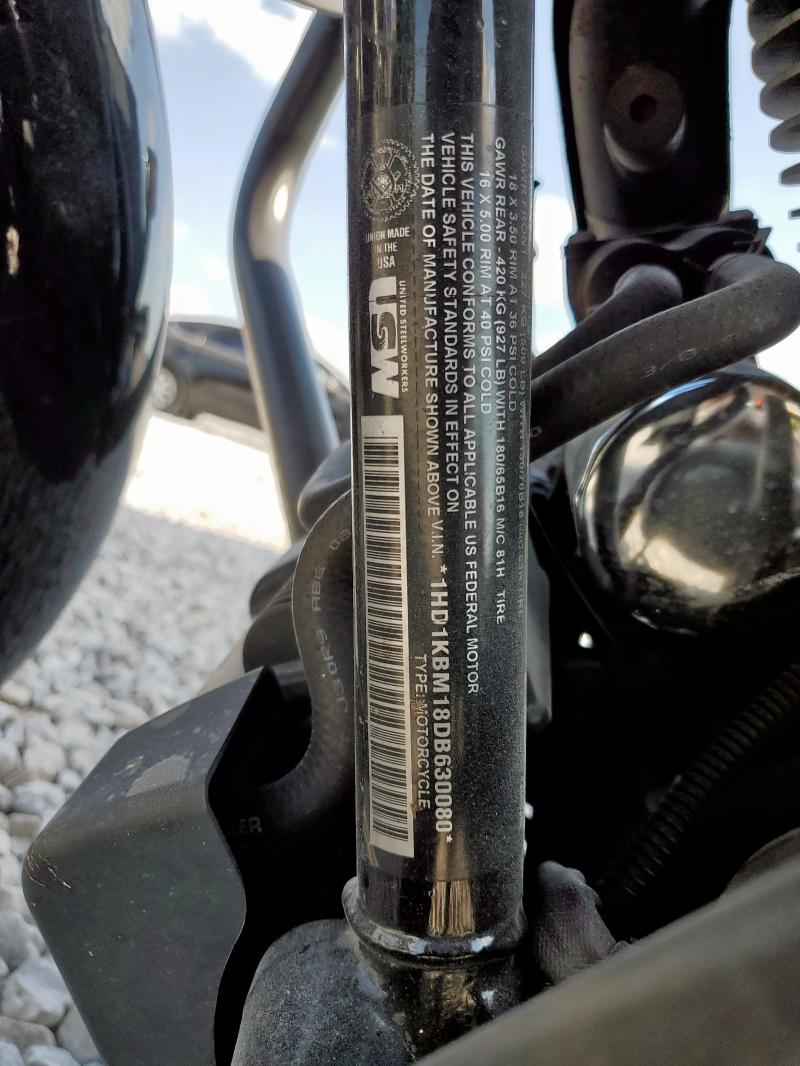 2013 HARLEY-DAVIDSON FLHX STREE 1HD1KBM18DB630080