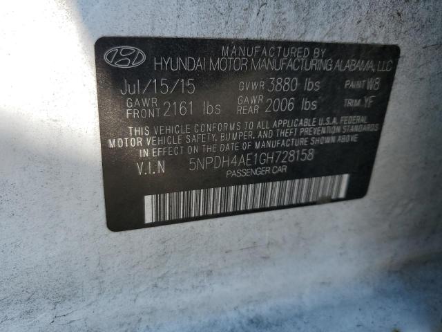 2016 HYUNDAI ELANTRA SE - 5NPDH4AE1GH728158