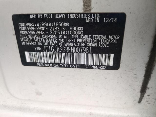 2015 SUBARU IMPREZA SP JF1GJAS68FH007961