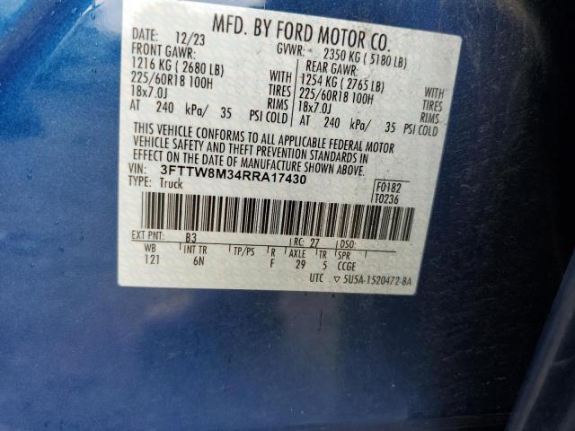 2024 FORD MAVERICK L 3FTTW8M34RRA17430
