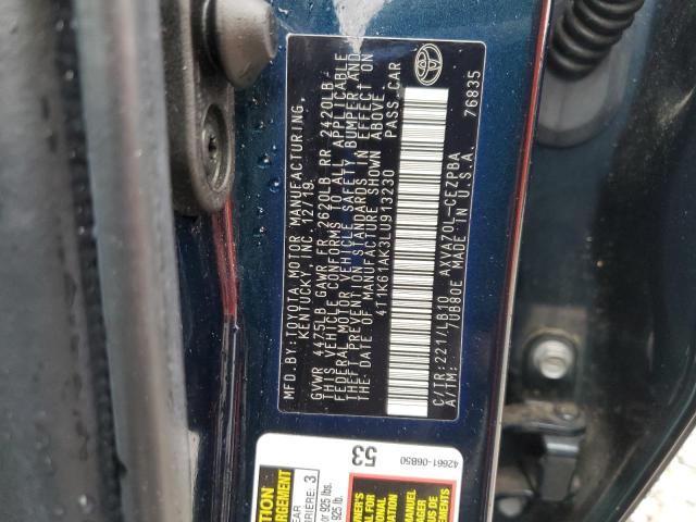2020 TOYOTA CAMRY XSE 4T1K61AK3LU913230