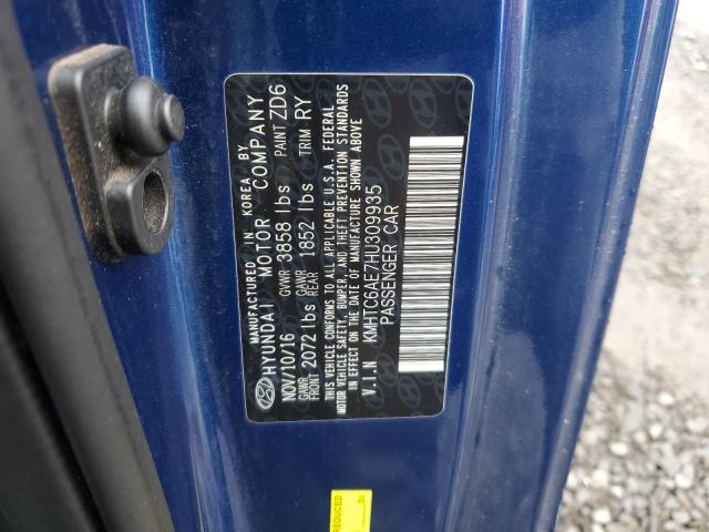 2017 HYUNDAI VELOSTER T KMHTC6AE7HU309935
