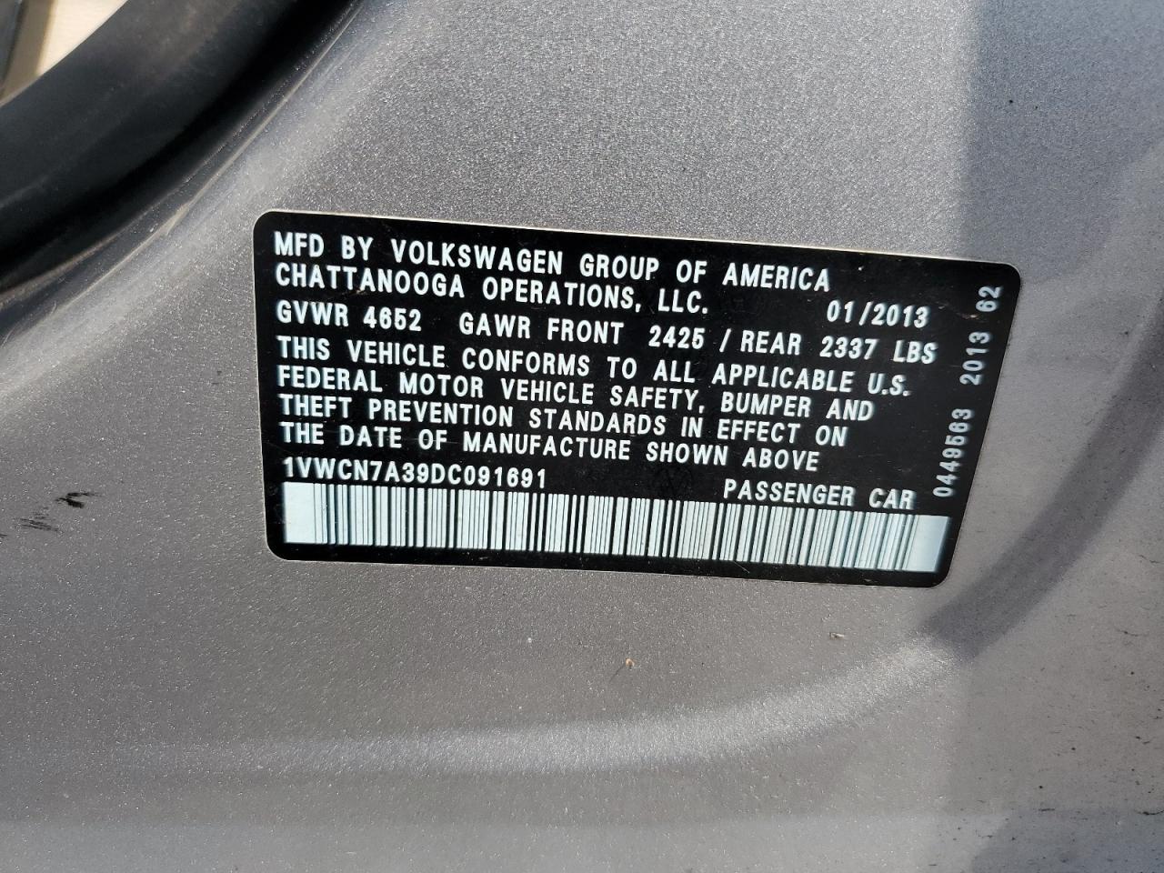 VOLKSWAGEN PASSAT SEL