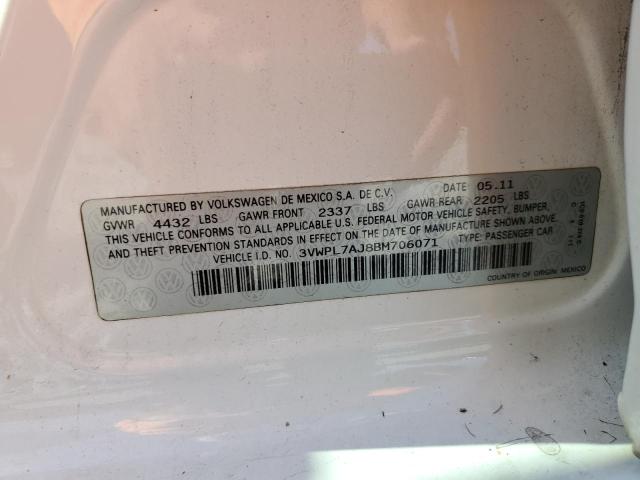 2011 VOLKSWAGEN JETTA TDI - 3VWPL7AJ8BM706071