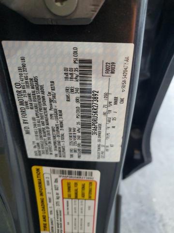 2019 FORD FUSION TIT 3FA6P0RU5KR273892