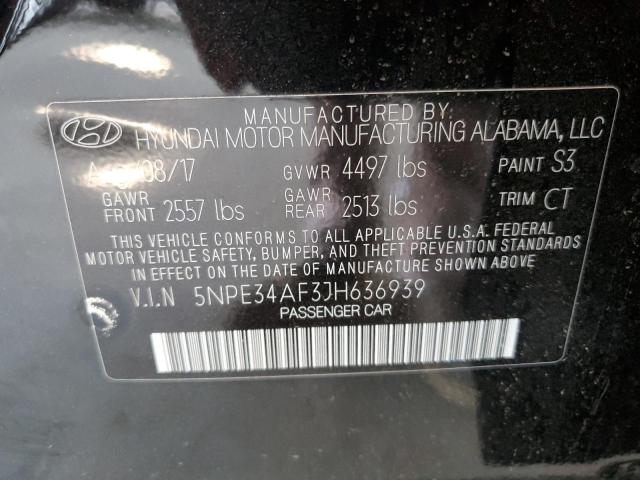 2018 HYUNDAI SONATA SPORT 5NPE34AF3JH636939
