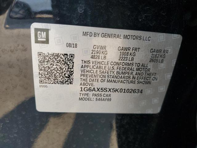 2019 CADILLAC CTS LUXURY - 1G6AX5SX5K0102634