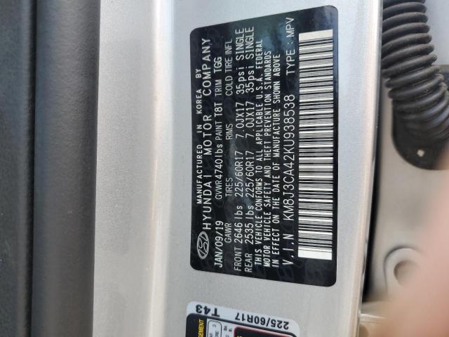 2019 HYUNDAI TUCSON LIM KM8J3CA42KU938538