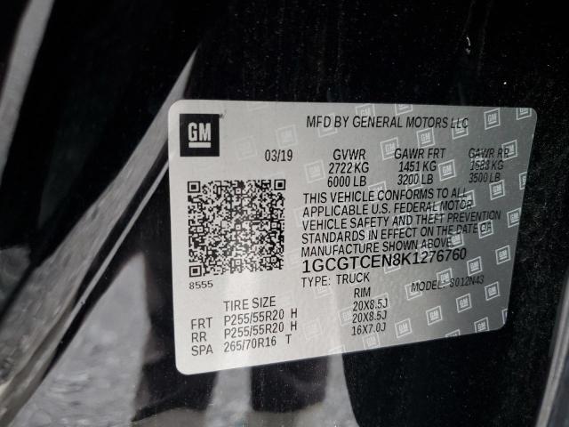 2019 CHEVROLET COLORADO L 1GCGTCEN8K1276760