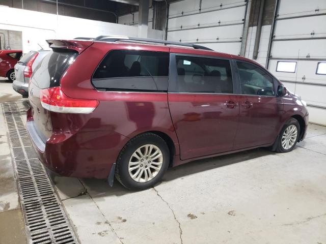 TOYOTA SIENNA XLE 2013 red sports v gas 5TDYK3DC5DS289222 photo #4