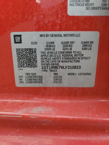2020 GMC SIERRA K25 1GT19ME76LF210823