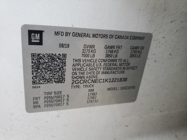 2019 CHEVROLET SILVERADO LD C1500 2GCRCNEC1K1221838
