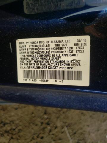 2016 HONDA ODYSSEY EX 5FNRL5H42GB134037