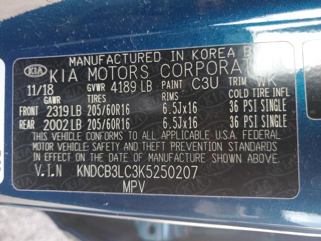 2019 KIA NIRO FE KNDCB3LC3K5250207