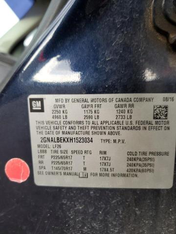 2017 CHEVROLET EQUINOX LS 2GNALBEKXH1523034