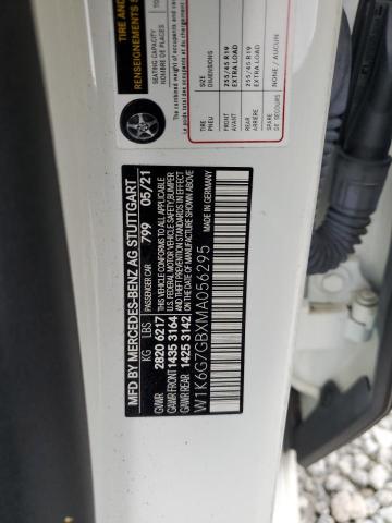 2021 MERCEDES-BENZ S 580 4MAT W1K6G7GBXMA056295
