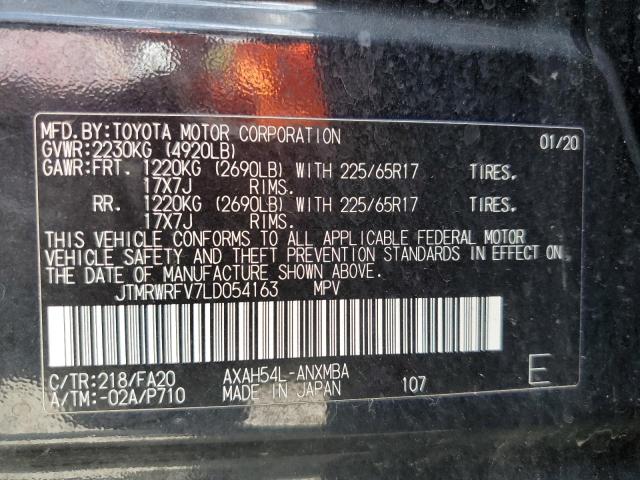 2020 TOYOTA RAV4 XLE JTMRWRFV7LD054163