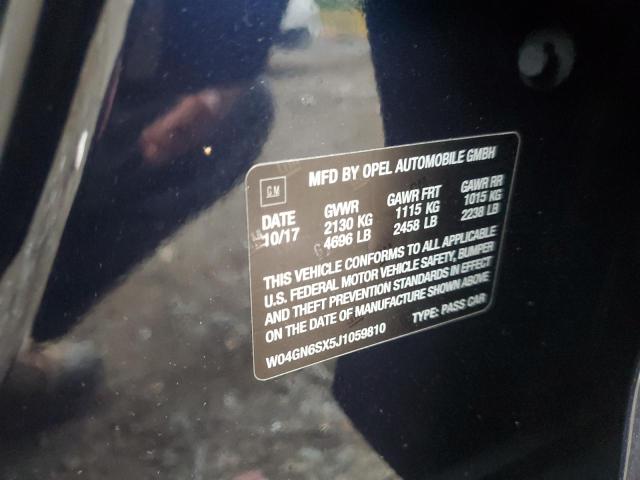 2018 BUICK REGAL PREF W04GN6SX5J1059810