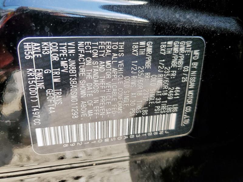 2025 NISSAN ROGUE SV JN8BT3BA0SW011298