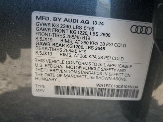 2025 AUDI Q3 PREMIUM WA1EECF30S1015034