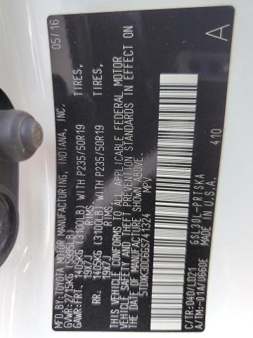 2016 TOYOTA SIENNA SE 5TDXK3DC6GS741324