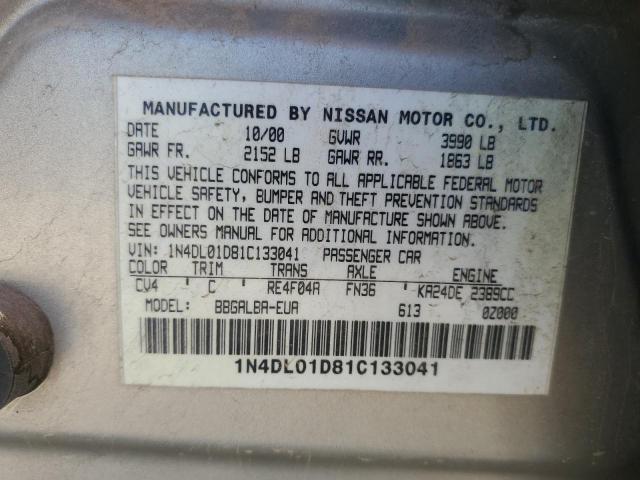 2001 NISSAN ALTIMA XE #3220441352