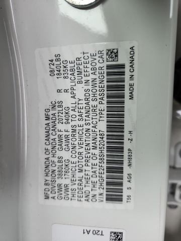 2025 HONDA CIVIC SPOR - 2HGFE2F58SH520487