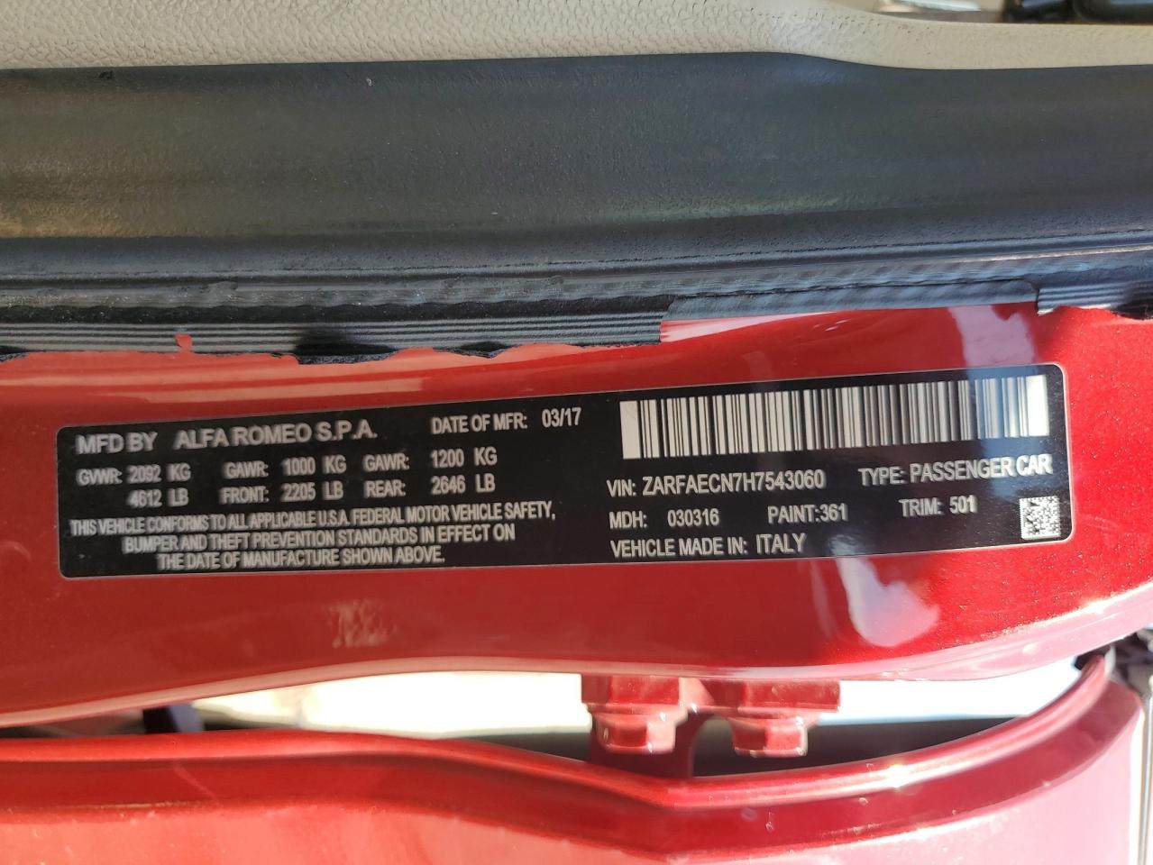 ALFA ROMEO GIULIA TI