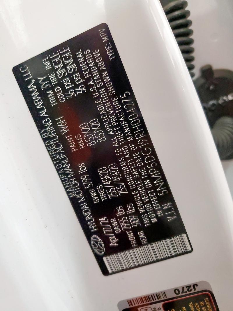 2024 HYUNDAI SANTA FE CALLIGRAPHY 5NMP5DG19RH004275