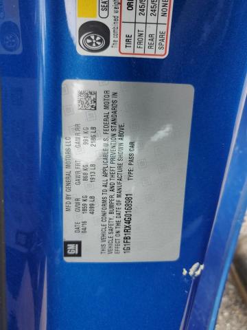 2016 CHEVROLET CAMARO LT - 1G1FB1RX4G0168981