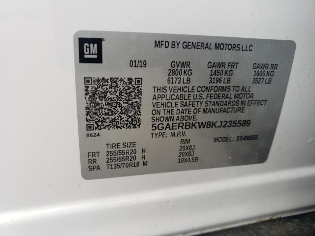 2019 BUICK ENCLAVE ESSENCE 5GAERBKW8KJ235589