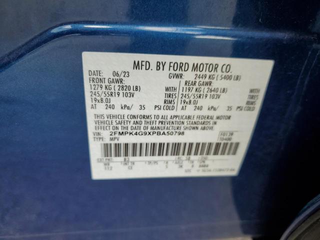 2023 FORD EDGE SE 2FMPK4G9XPBA50798