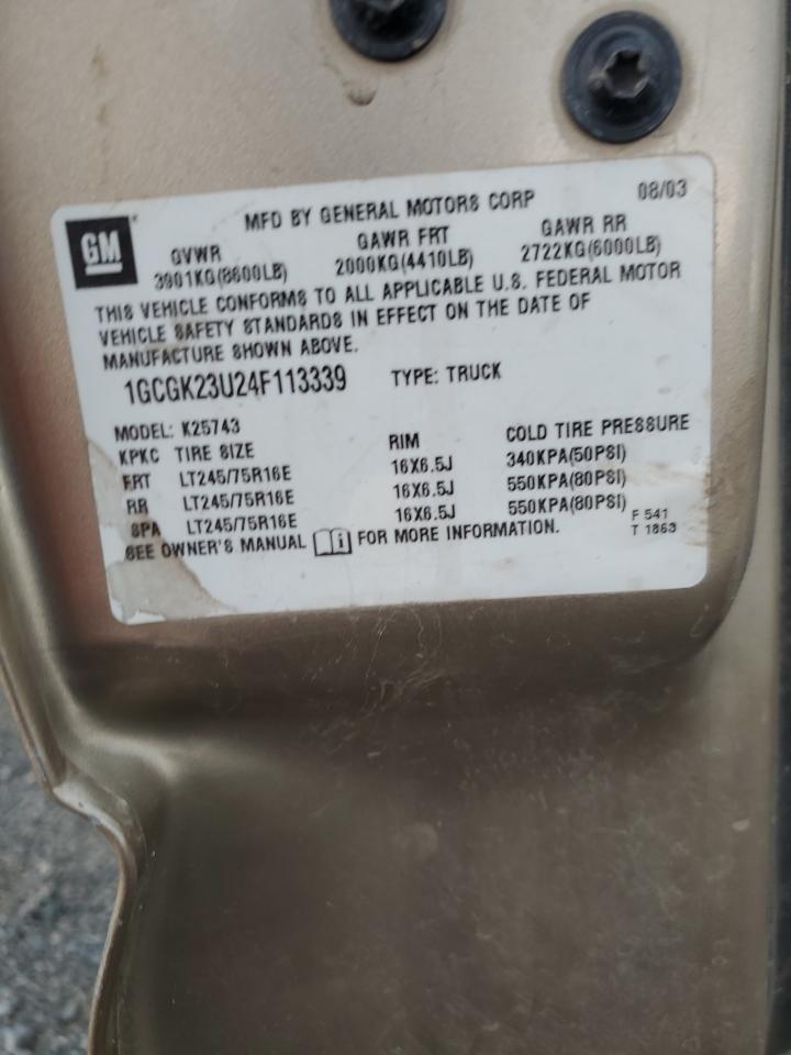 Lot #3211803406 2004 CHEVROLET SILVERADO