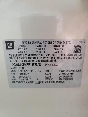 2015 CHEVROLET EQUINOX LT 2GNALCEK5F1157308
